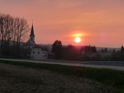 Coucher de soleil à HIRTZBACH